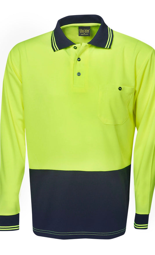 Hi-Vis Long Sleeve Polo