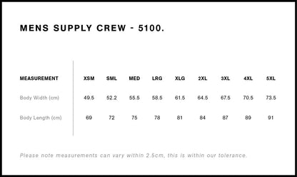 Crew Jumper (No Hoodie)